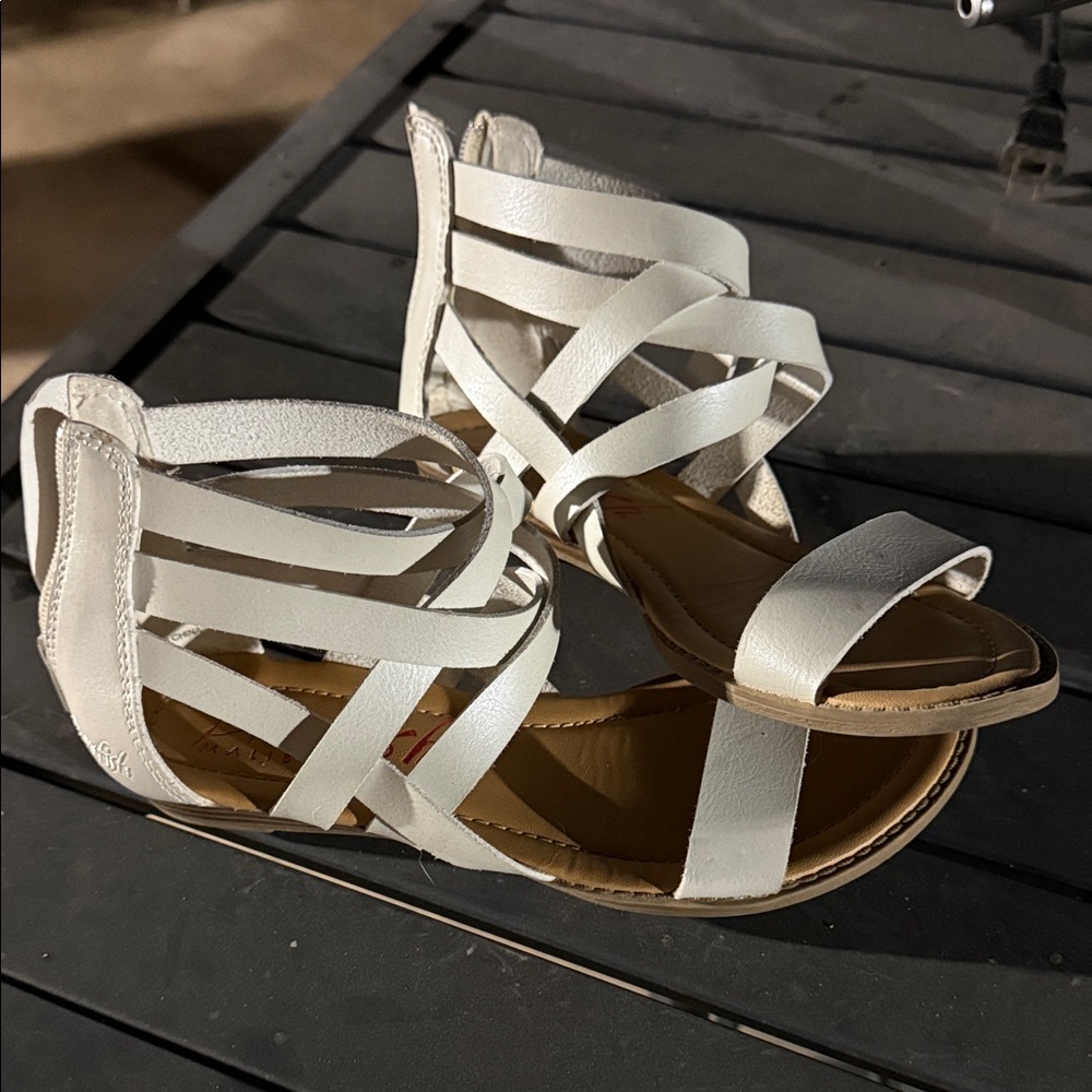 Blowfish White Strappy Dress Shoes